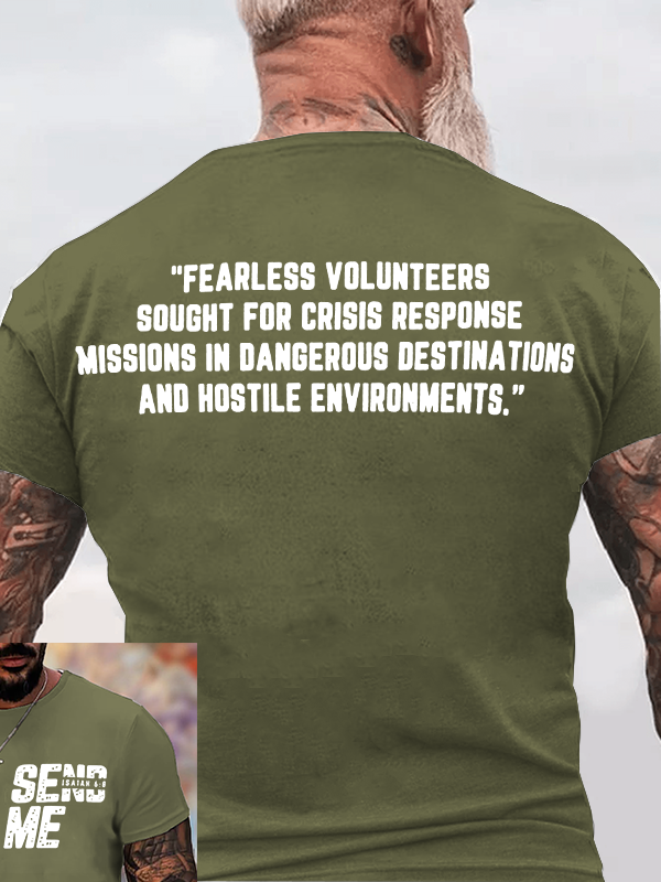 SEND ME - Isaiah 6:8 Jesus God Christian Cotton T-Shirt