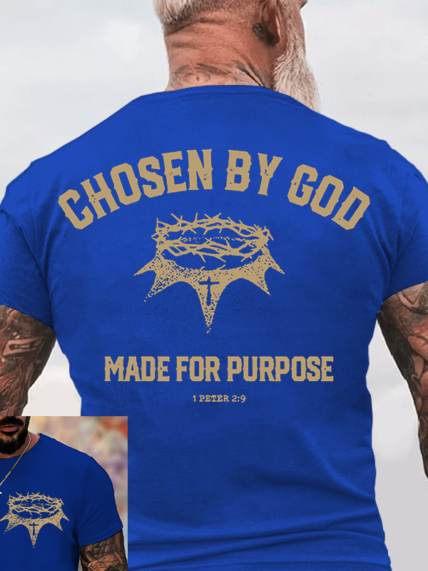 Chosen by God Jesus God Christian Cotton T-Shirt