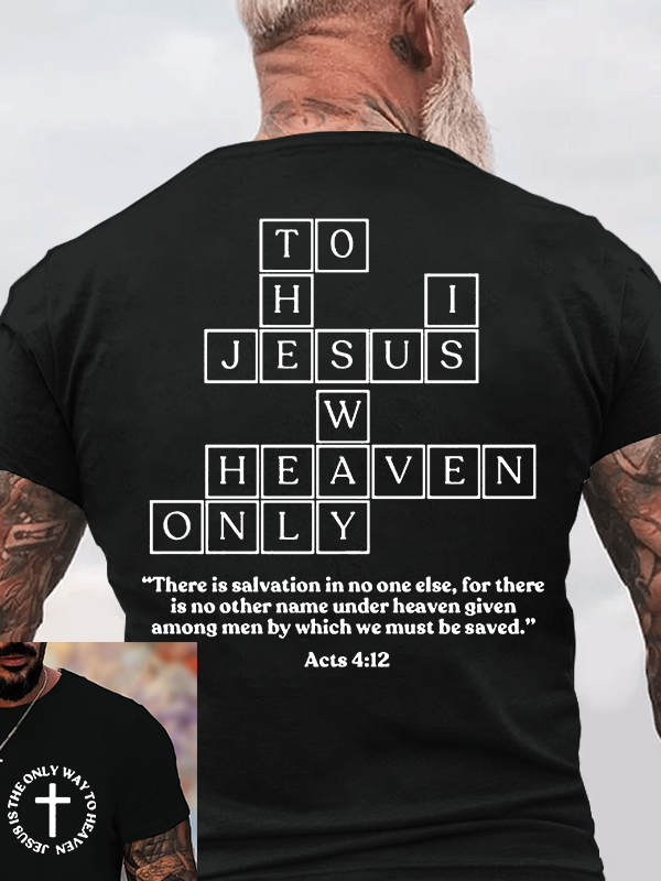 Man Of God Husband Dad Jesus God Christian Cotton T-Shirt