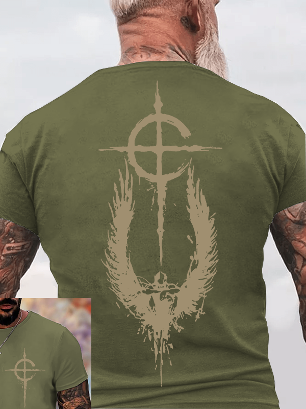 Wings of Faith Jesus God Christian Cotton T-Shirt