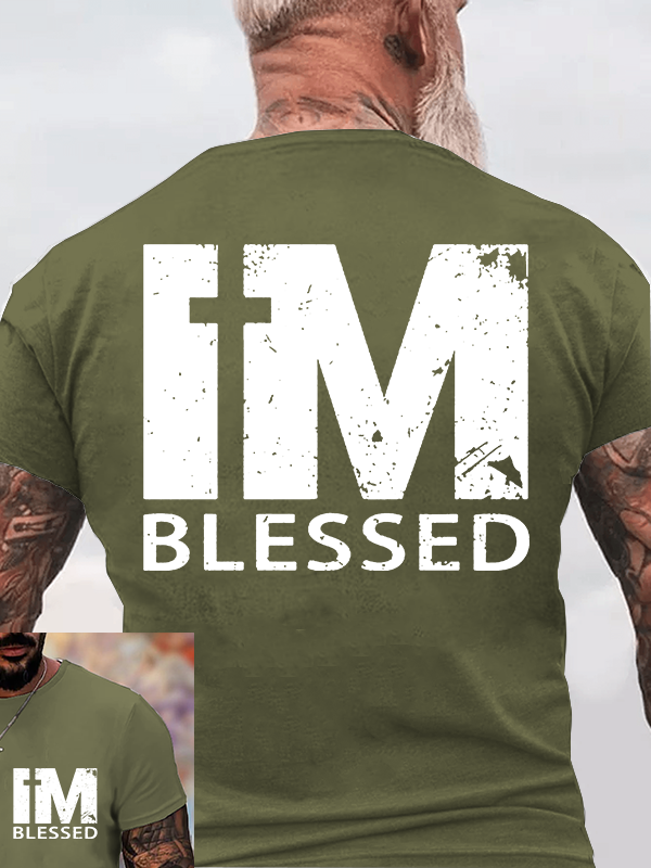 I'm Blessed Jesus God Christian Cotton T-Shirt