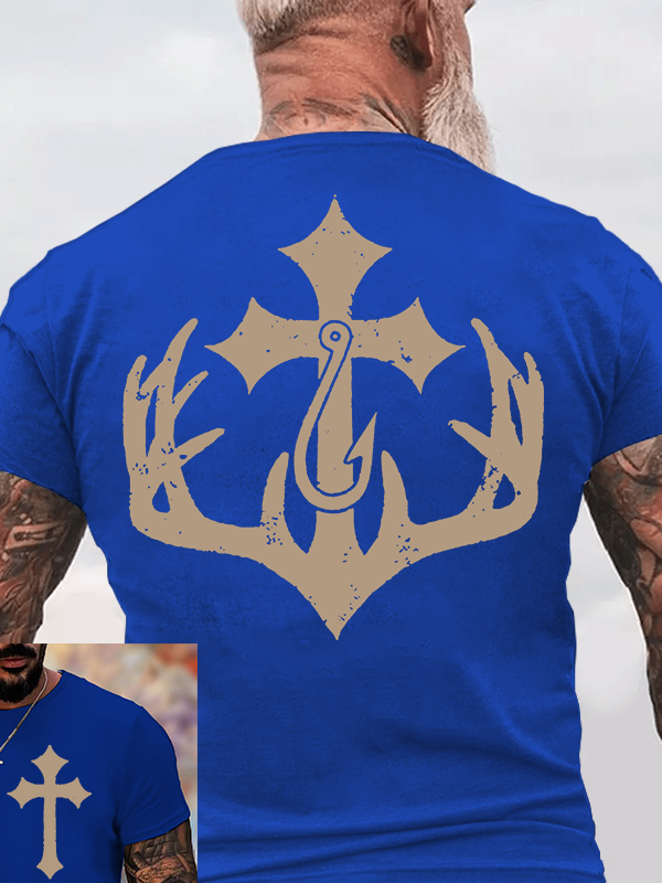 Sacred Hunt Jesus God Christian Cotton T-Shirt