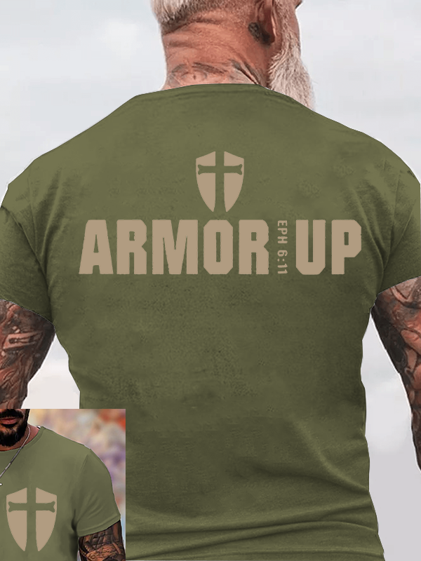 Armor Up Jesus God Christian Cotton T-Shirt