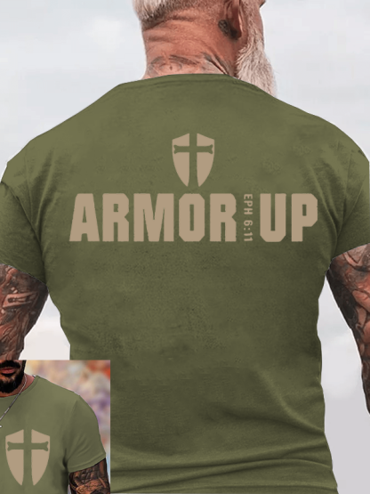 Armor Up Jesus God Christian Cotton T-Shirt
