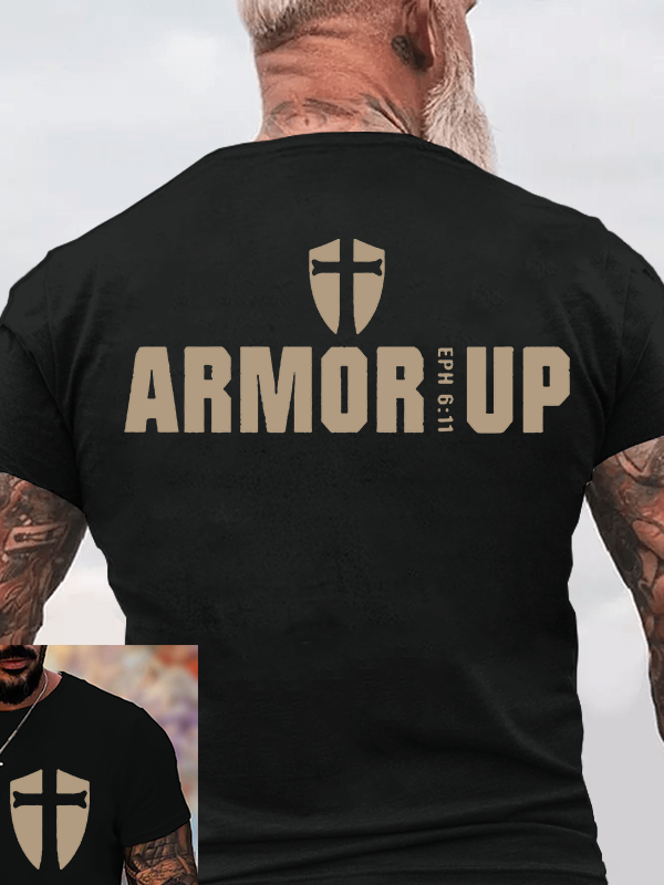Armor Up Jesus God Christian Cotton T-Shirt