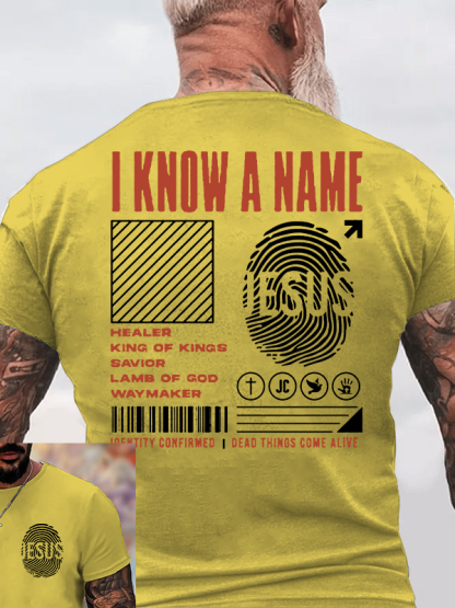 I Know A Name Christian Cotton T-Shirt