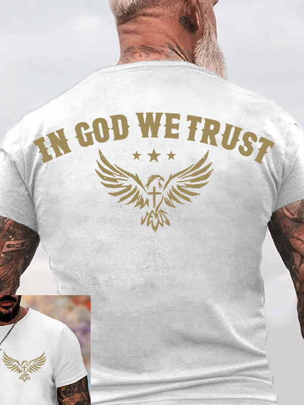 In God We Trust Jesus God Christian Cotton T-Shirt