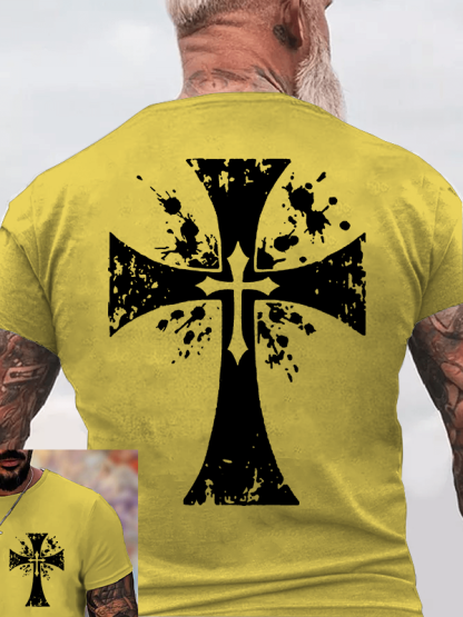 Cross Jesus God Christian Cotton T-Shirt