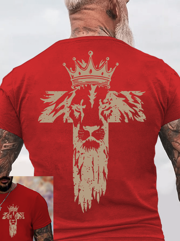 King of Kings Jesus God Christian Cotton T-Shirt