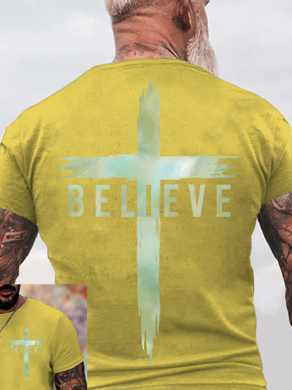 Believe Jesus God Christian Cotton T-Shirt
