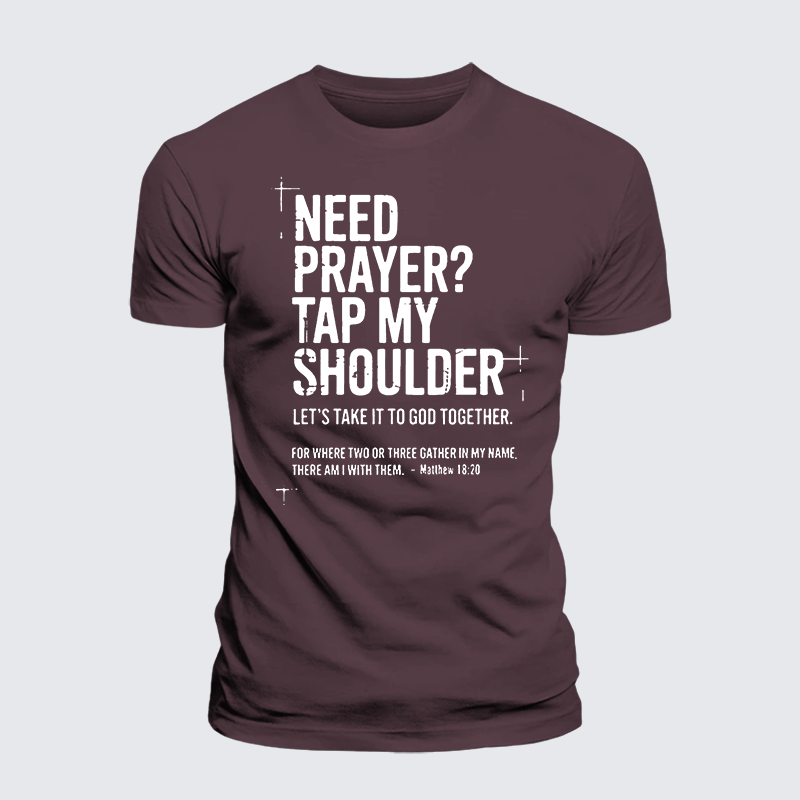 Man Of God Husband Dad Jesus God Christian Cotton T-Shirt