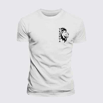 Yeshua Lion Jesus God Christian Premium Mercerized Cotton Tee