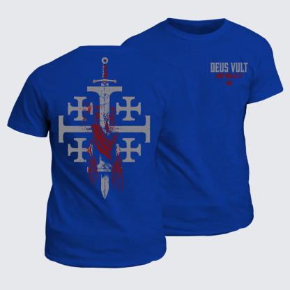 Classic Cotton Tee -  Deus Vult: God Wills It