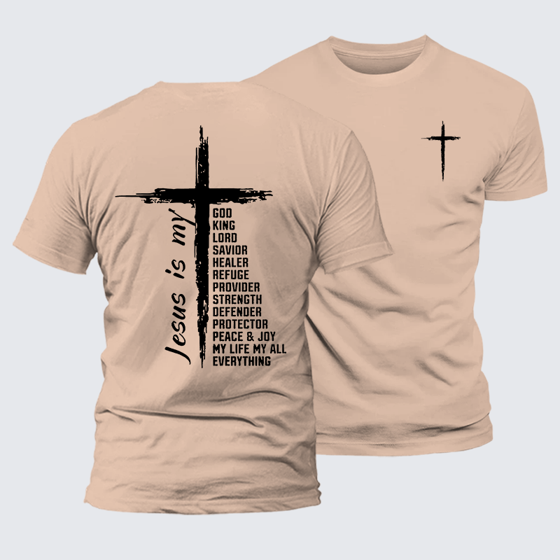 My Everything Jesus God Christian Premium Mercerized Cotton Tee