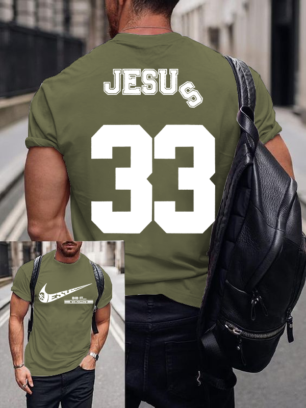 Jesus Did It Jesus God Christian Cotton T-Shirt