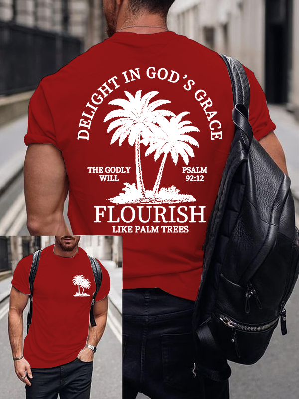 Delight in God's Grace Jesus God Christian Cotton T-Shirt