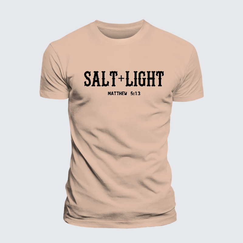 Salt & Light Jesus God Christian Premium Mercerized Cotton Tee
