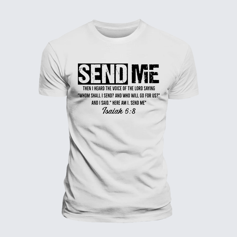 Send Me Jesus God Christian Premium Mercerized Cotton Tee