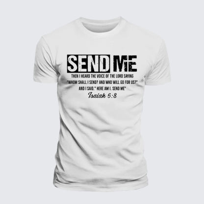 Send Me Jesus God Christian Premium Mercerized Cotton Tee