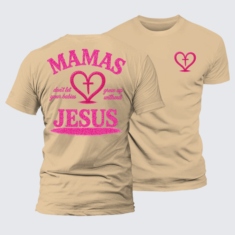 Blossoms Of Faith And Love Jesus God Christian Premium Mercerized Cotton Tee