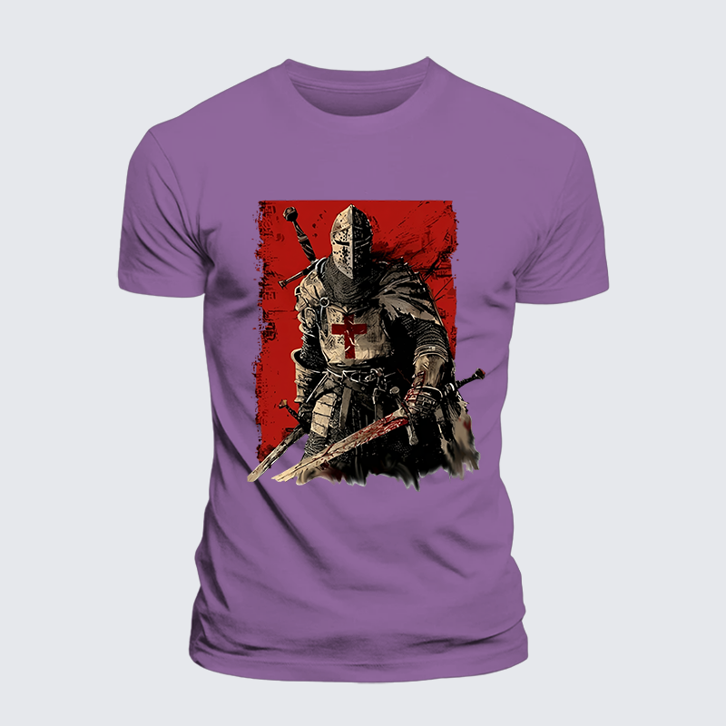 Templar Honor Jesus God Christian Premium Mercerized Cotton Tee