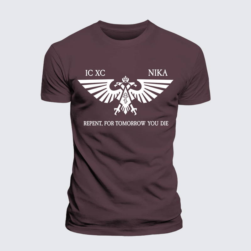 Orthodox Warhammer Jesus God Christian Premium Mercerized Cotton Tee