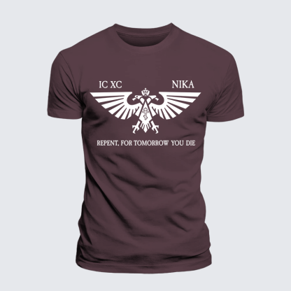 Orthodox Warhammer Jesus God Christian Premium Mercerized Cotton Tee