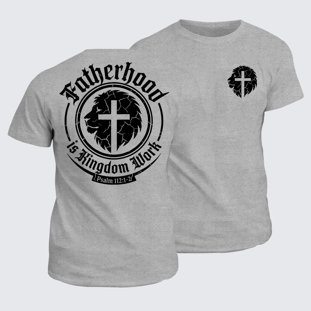 Fatherhood Jesus God Christian Cotton T-Shirt
