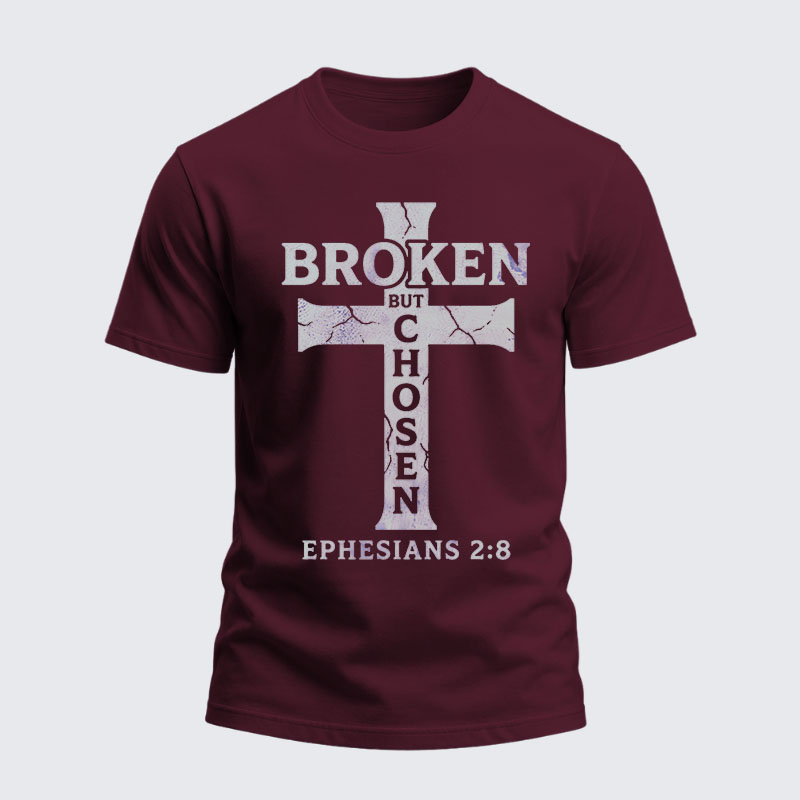 Heavyweight Cotton Tee - Broken But Chosen
