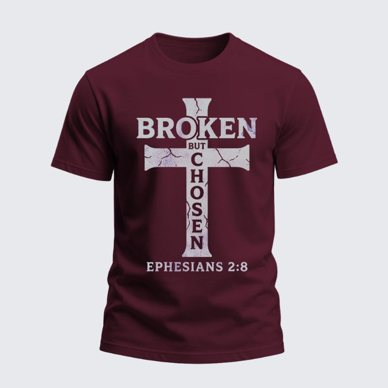 Heavyweight Cotton Tee - Broken But Chosen