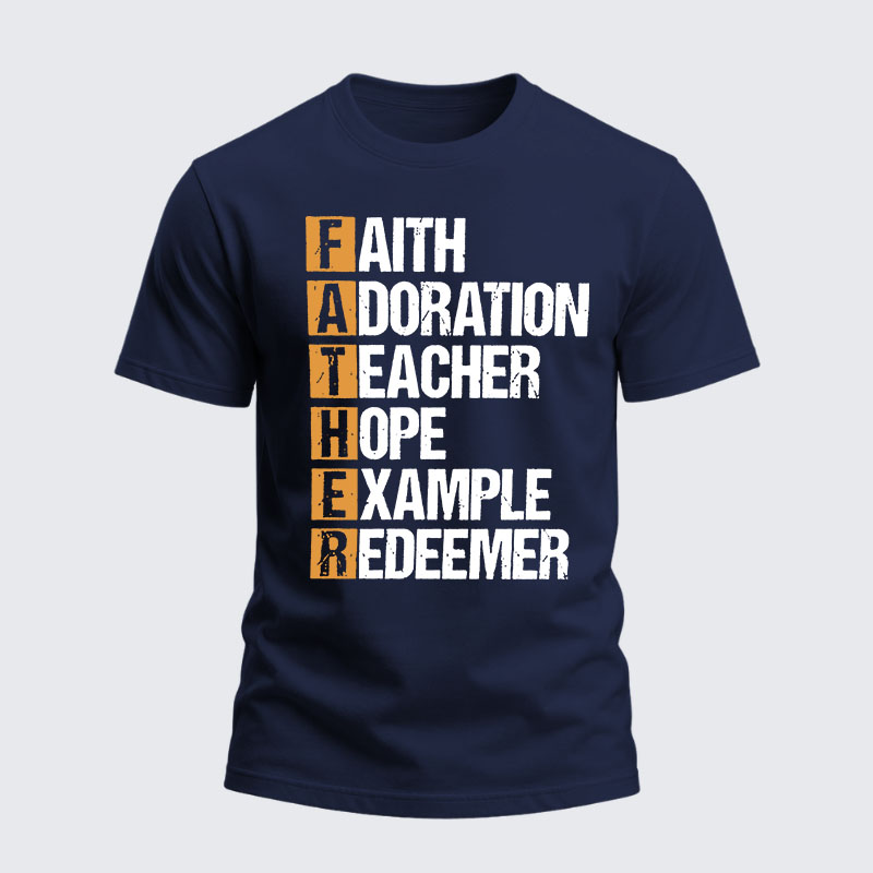 Heavyweight Cotton Tee - Fatherhood is Kingdom Work