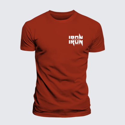 IRON SHARPENS IRON Proverbs 27:17 Jesus God Christian Premium Mercerized Cotton Tee