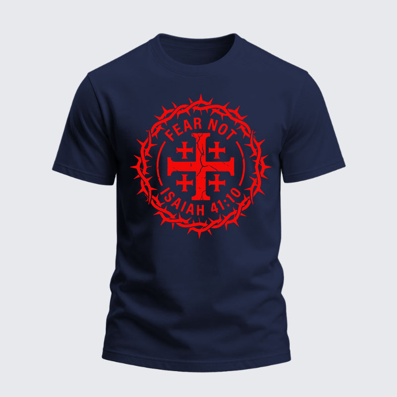 Heavyweight Cotton Tee -  Fear Not Isaiah 41:10