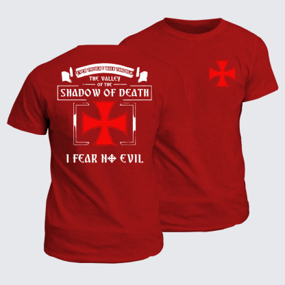 Classic Cotton Tee -  Even Though I Walk Through The Valley Of The Shadow Of Death, I Fear No Evil.
