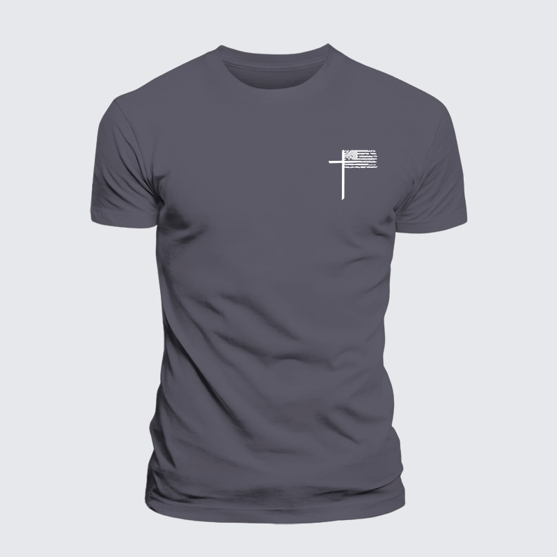 Cross Jesus God Christian Premium Mercerized Cotton Tee