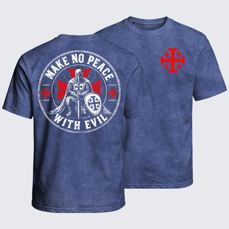Washed T-Shirt - Make No Peace With Evil