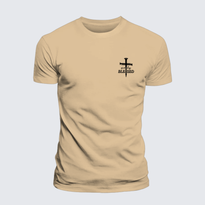Simply Blessed Jesus God Christian Premium Mercerized Cotton Tee