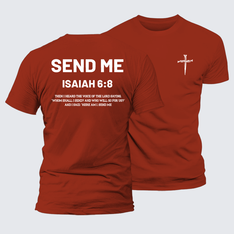 Send Me Jesus God Christian Premium Mercerized Cotton Tee