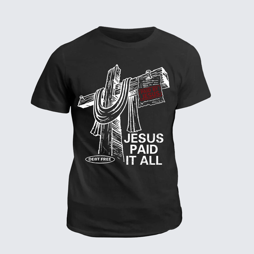 Man Of God Husband Dad Jesus God Christian Cotton T-Shirt
