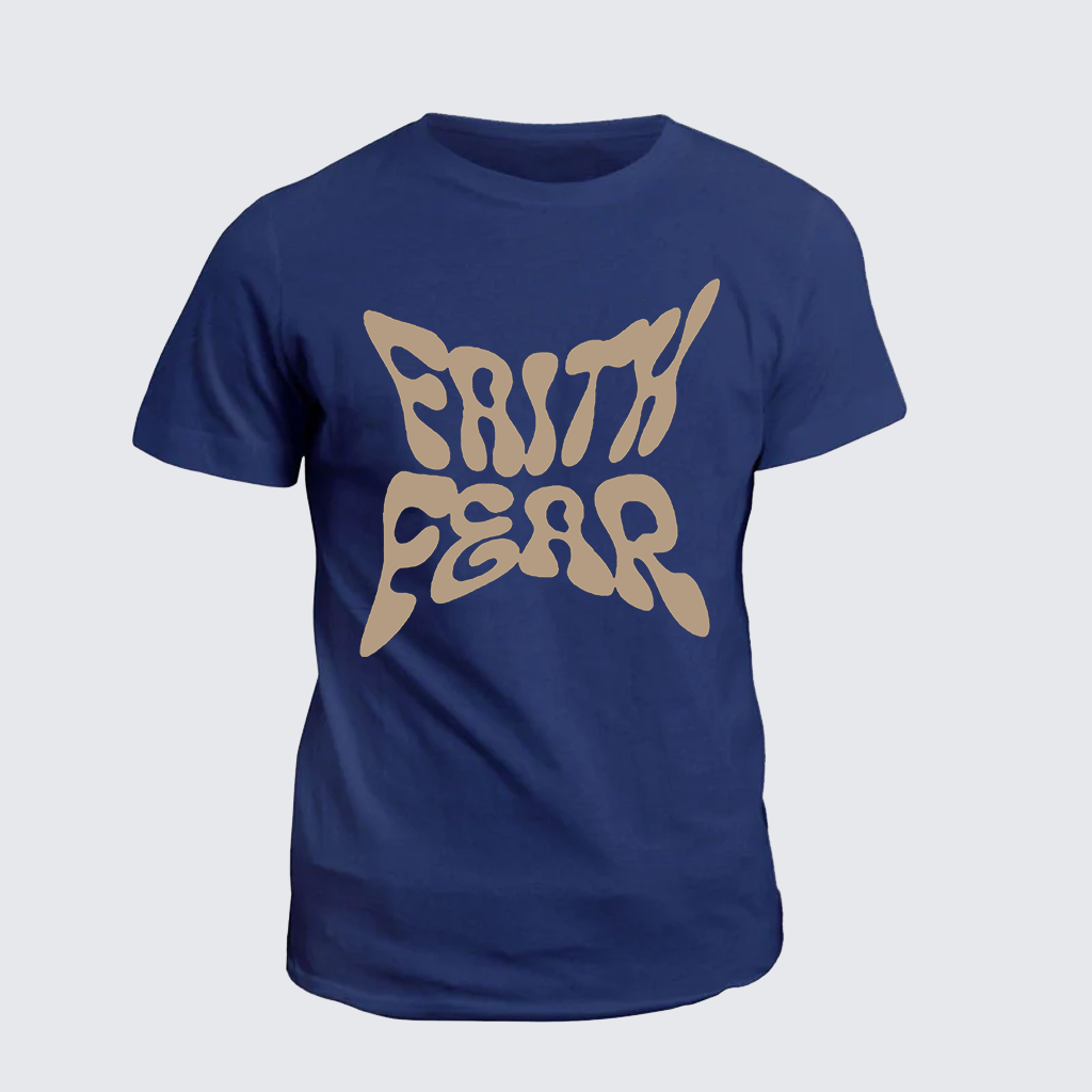 Faith Fear Jesus God Christian Cotton T-Shirt