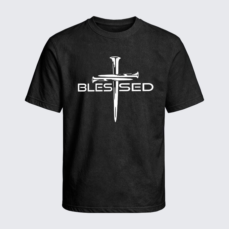 Washed T-Shirt - Cross Blessed