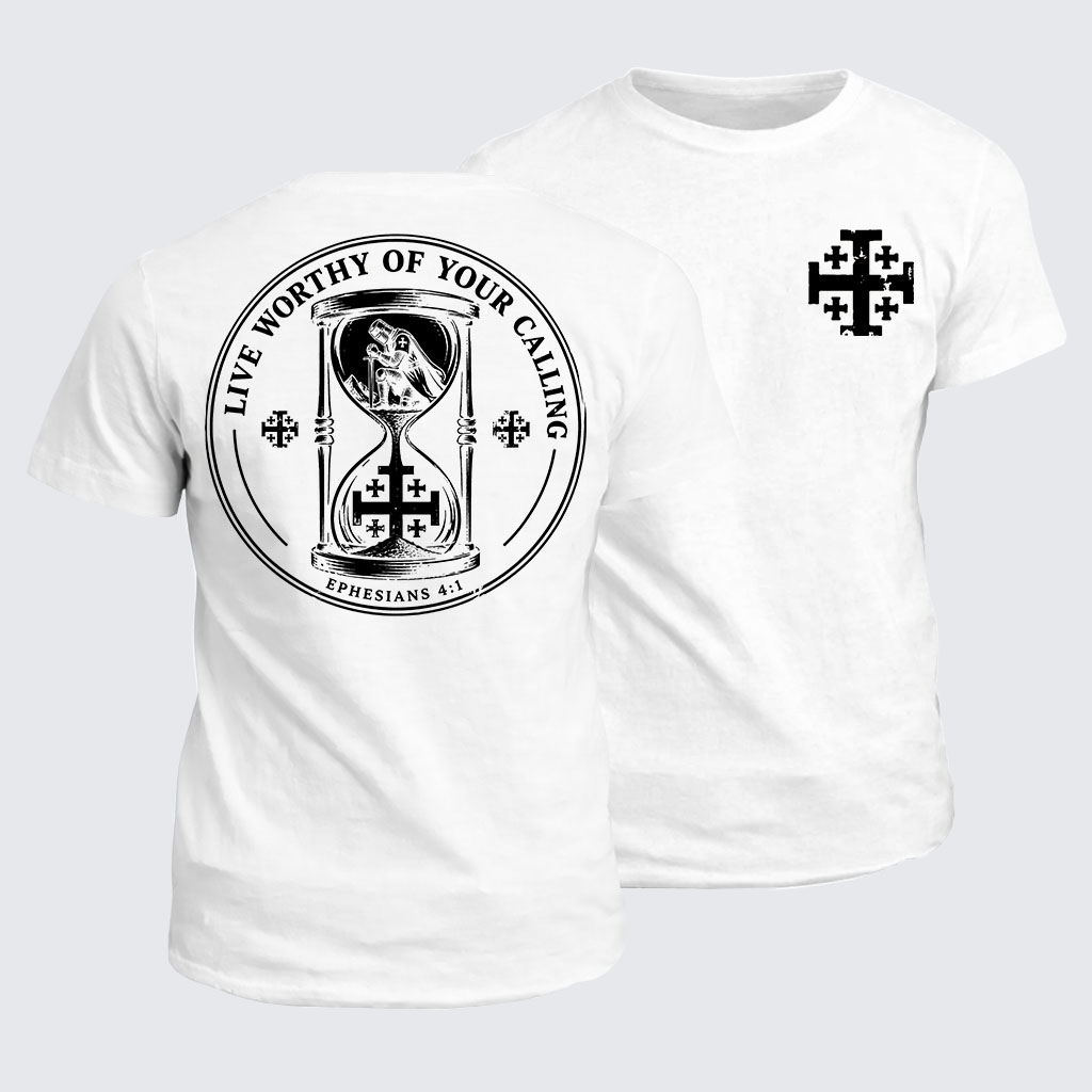 Classic Cotton Tee - Live Worthy of Your Calling