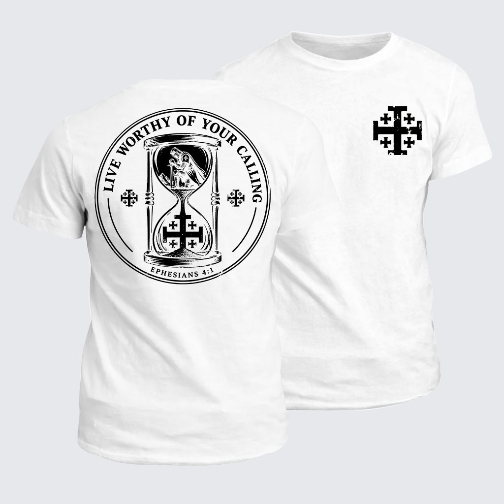 Classic Cotton Tee - Live Worthy of Your Calling