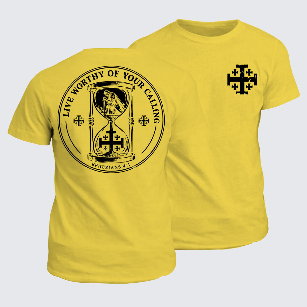Classic Cotton Tee - Live Worthy of Your Calling