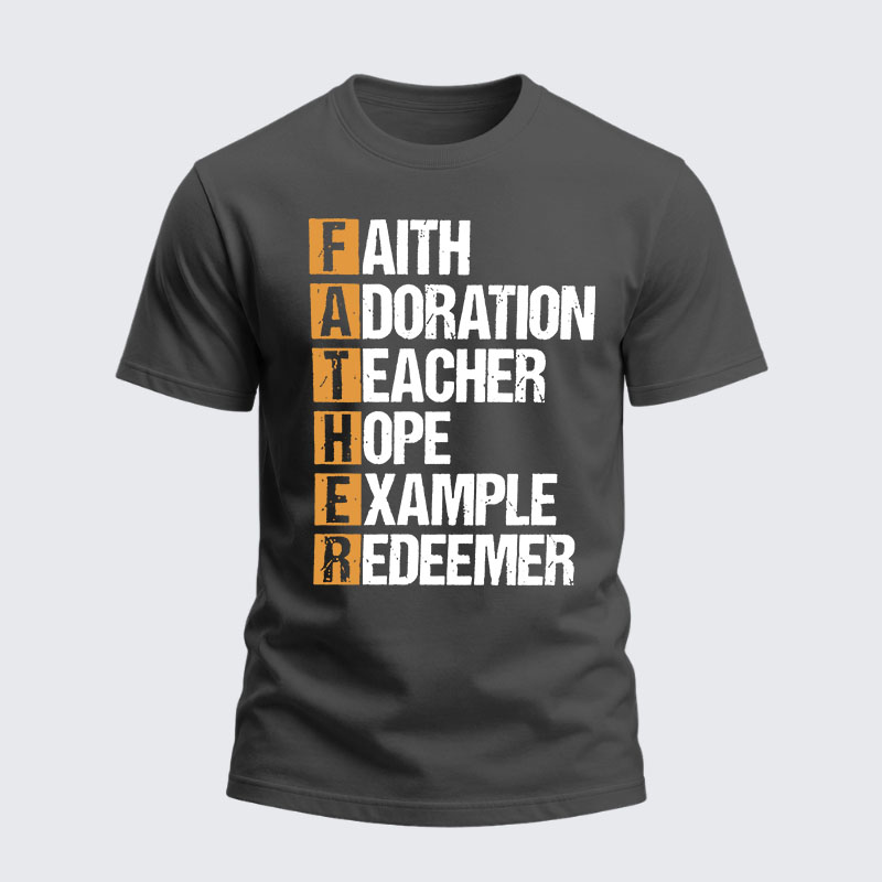 Heavyweight Cotton Tee - Fatherhood is Kingdom Work