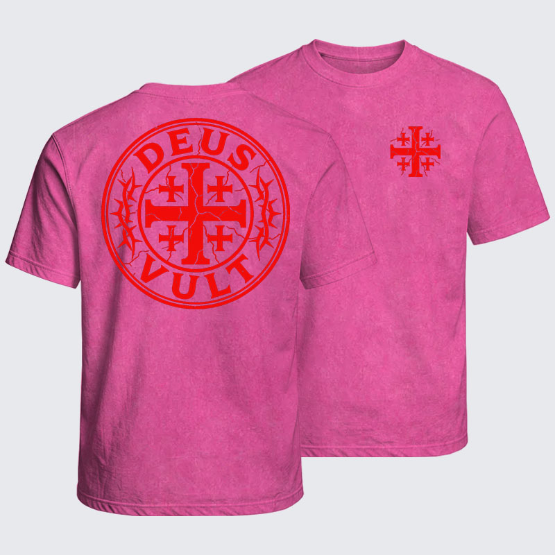 Washed T-Shirt - Deus Vult