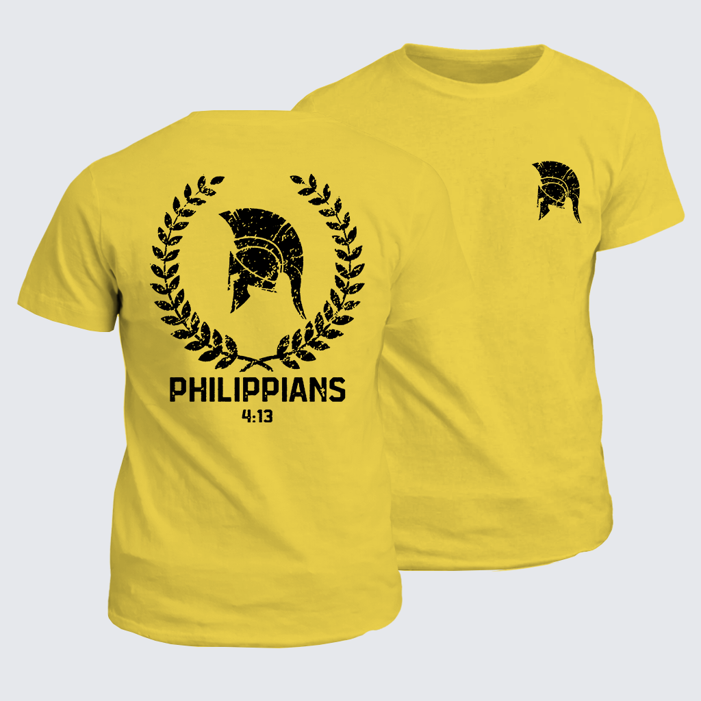 PHILIPPIANS 4:13 Jesus God Christian Cotton T-Shirt