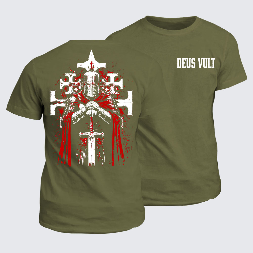 Classic Cotton Tee - Deus Vult: God Wills It