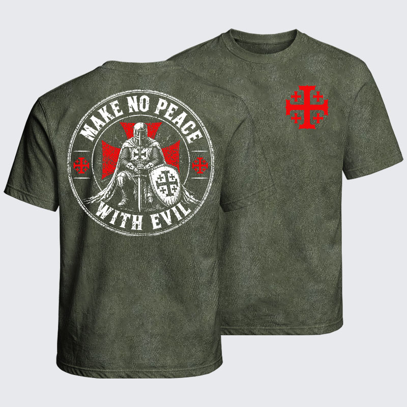 Washed T-Shirt - Make No Peace With Evil