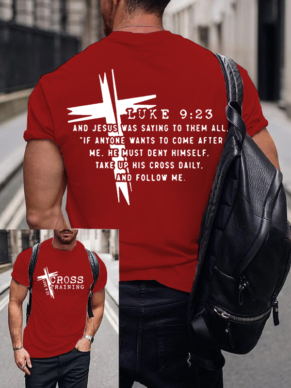 Cross Training Jesus God Christian Cotton T-Shirt